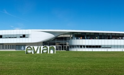 evian opened a new carbon-neutral bottling plant in Evian-Les-Bains last year.