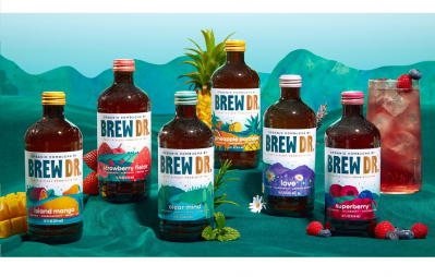 Brew Dr Kombucha has refreshed its look and introduced two new flavors. Pic: Brew Dr Kombucha.